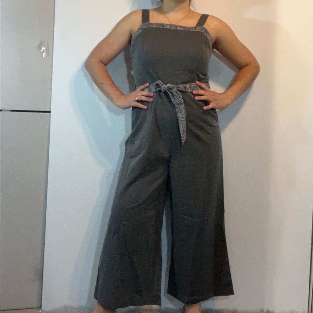 Kem & Thread Jumpsuit Size L Gray